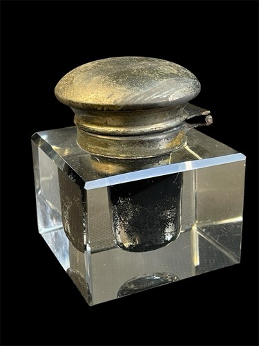 Antikes tintenfass glas korpus - tintenfass,