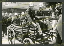 orig Foto Festzug 100 Jahre Feuerwehr Rosenheim Feuerspritze FFW Ziegelberg 1961