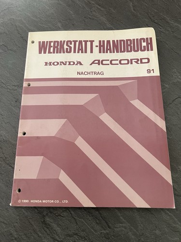 Honda accord werkstatthandbuch - honda,