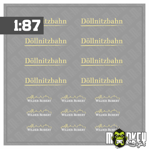 Mehrteiliges set döllnitzbahn - set,
