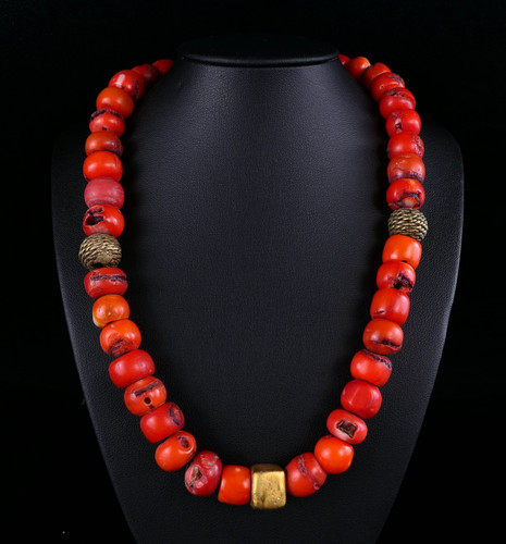 Massive korallenkette vintage - massive,