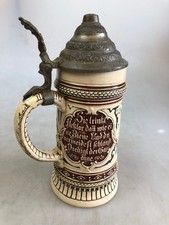 Antiker Bierkrug Trinkspruch