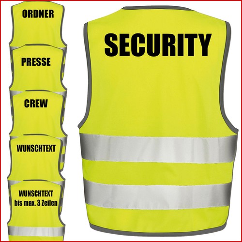 Warnweste gelb - warnweste,