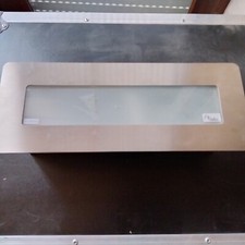 Heibi Zeitungsrolle aus Edelstahl  mit satiniertem Glaseinsatz