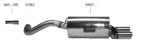 Bastuck sportauspuff vw lupo - vw,