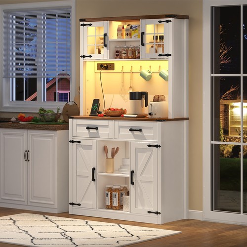 Led vitrinenschrank buffet - vitrinenschrank,