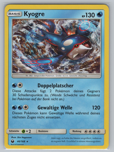 Kyogre 168 ces holo sturm - kyogre,