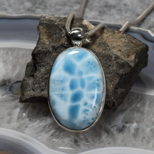 Larimar anhänger 925er - larimar,
