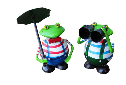 Frosch set gartenfiguren - frosch,