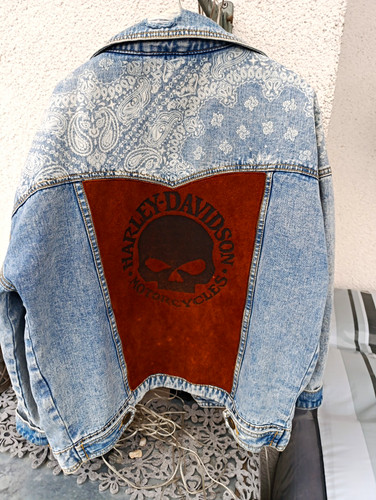 Coole denim jeansjacke - jeansjacke, im
