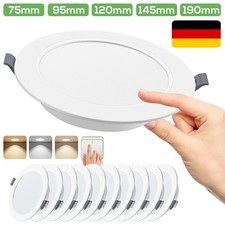 LED Panel Einbaustrahler Einbauleuchte Deckenleuchte Flach Rund Einbau Spot 230V