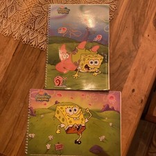 2 SpongeBob  Zeichenblock/ Malbuch blanko