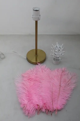 Kare tischleuchte lampe federn - lampe,
