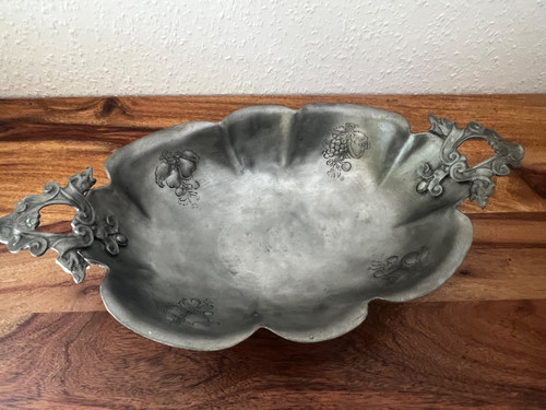 Zinn obstschale vintage - zinn,