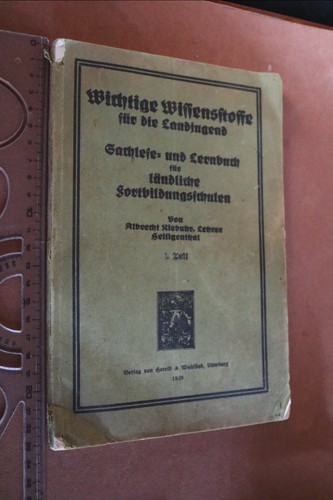 Altes schulbuch wichtige - altes,