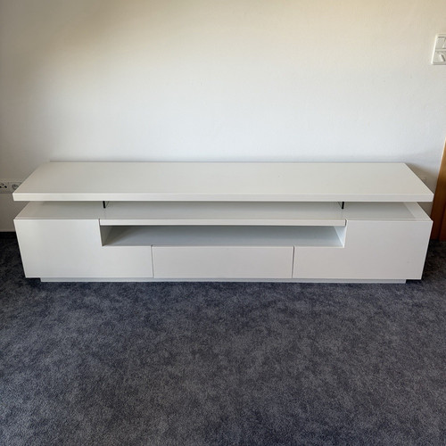 Lowboard weiß freistehend - tv-lowboard,