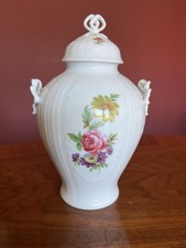 Porzellan Vase mit Deckel und