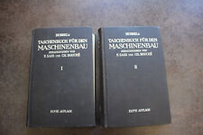 Dubbels Taschenbuch für den Maschinenbau 11. Auflage 1953 Band I und II