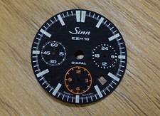 ORIGINAL SINN EZM 10 Einsatzzeitmesser EZM10 Zifferblatt Dial schwarz black