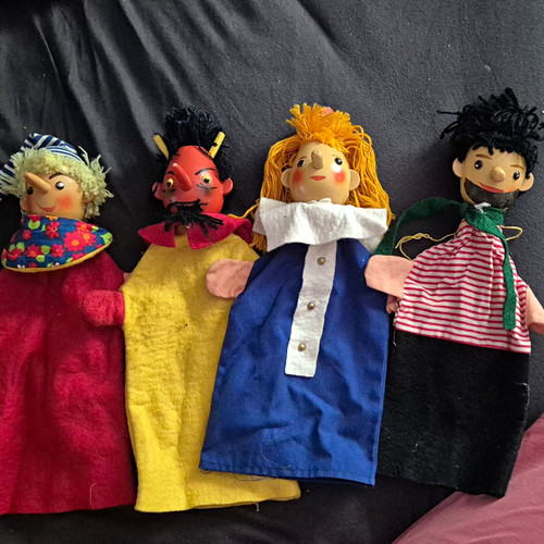 Konvolut handpuppen holzkopf - 4,