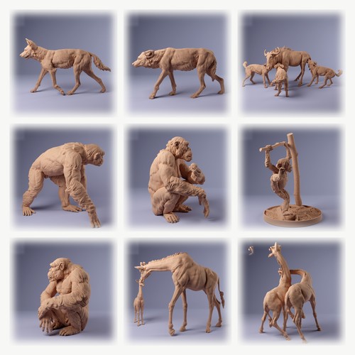 Tiere aus afrika tierfiguren - aus,