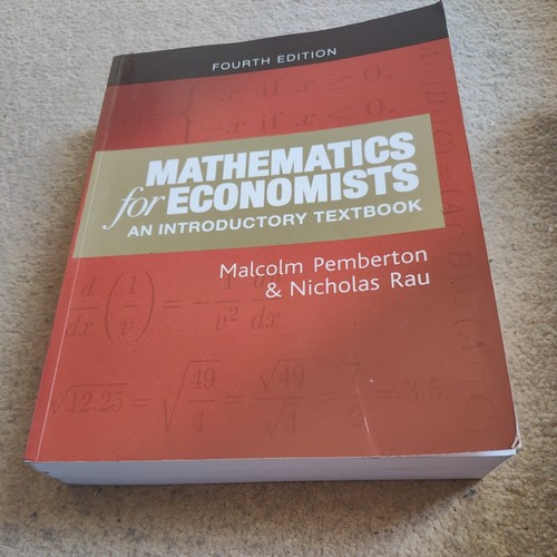 Mathematics for economists - mathematics,