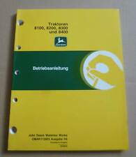 John Deere Traktoren 8100 + 8200 + 8300 + 8400 Bedienungsanleitung