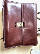 Gianni Conti Aktentasche  Echt Leder Schulter Tasche Herren Damen Unsex Designer