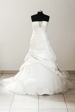 San Patrick Brautkleid 'Recife' Taft A-Linie creme ivory Hochzeit