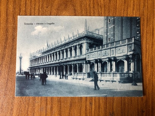 Postkarte venezia bücherregal - postkarte,