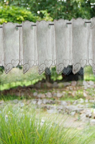 Gardinenstoff leinenlook - gardinenstoff,