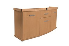 (639,00€/Stk.) diversa Aquarium Unterschrank Solid 160x60x75cm gebogene Front