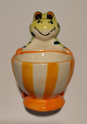Porzellan frosch eierbecher - porzellan,