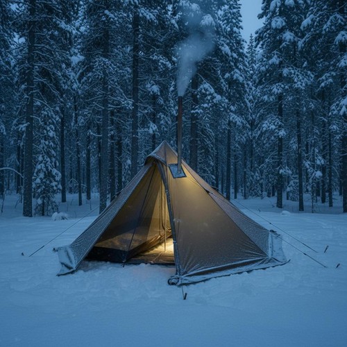 Winterzelt mit