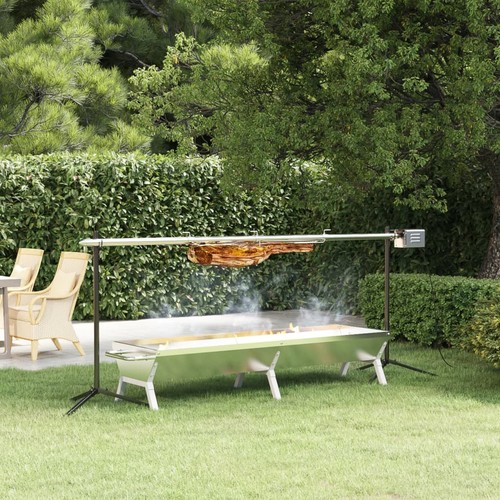 Grill silbern edelstahl - silbern,