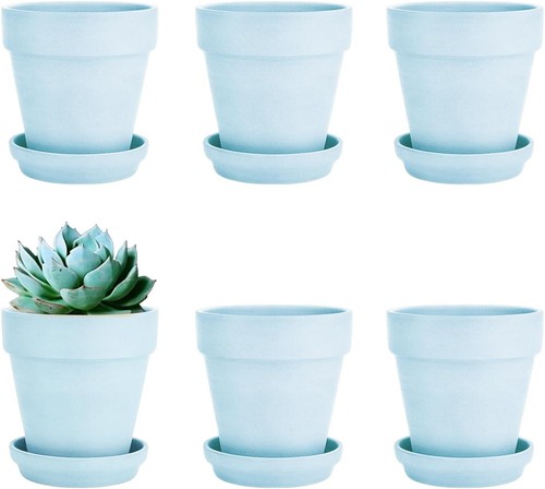 Tontöpfe klein blau - tontöpfe,