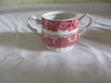 Enoch Woods English Scenery Wood and Sons England - Zuckerdose Rot "ohne Deckel"