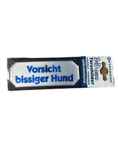 3D-Hinweisschild 107x40mm "Vorsicht bissiger Hund" Schild selbstklebend / KSNr.2
