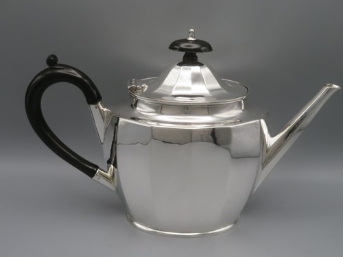 Art deco teekanne versilbert - deco,