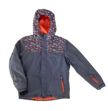 ➡️ CRANE ❄️ JACKE SKIJACKE WINTERJACKE ❄️ GRAU ORANGE GR. 158 / 164 ⬅️