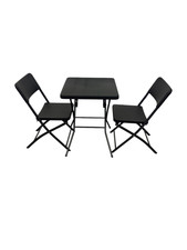 MILA 3tlg. Set Gartenset 2x Klappstuhl 1x Klapptisch Gartensitzgruppe