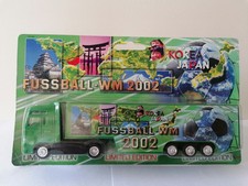 Fußball WM 2002 mini Werbetruck, MAN TG 460 SZ Motiv Weltkarte 1:87 OVP