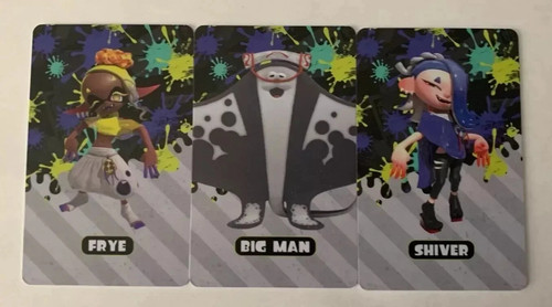 Splatoon amiibo karten 3er - karten,