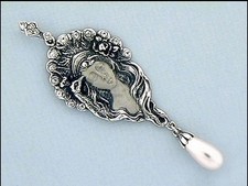 Art Nouveau Pendant Woman