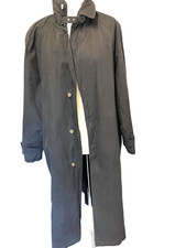 S1  Herren-Trenchcoat Wolle gefüttert, lang, Größe 48 , Schwarz von Allegri Ital