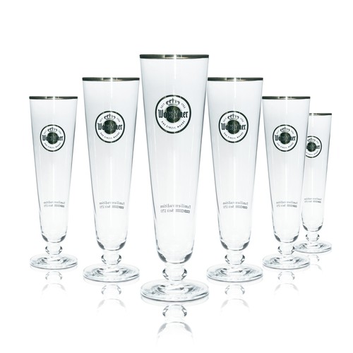 Warsteiner bier glas 4l - 6x,