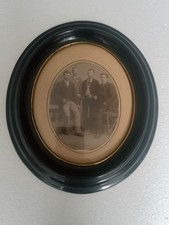 massiver Biedermeierrahmen um 1850   Glas  Foto
