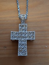 Swarovski Halskette Damen Kreuz Funkelnd