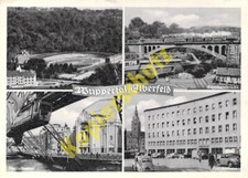 Wuppertal AK Elberfeld Schwebebahn Sonnbornbrücke Thaliatheater Post Stadion 