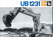NOBAS Prospekt HYDRAULIKBAGGER UB 1231 Bagger Broschüre 1970 Baukema (A395